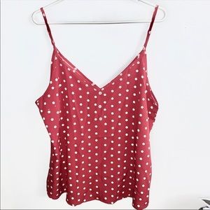 3/$30 • Red Polka Dot Tank